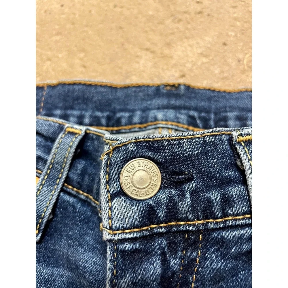 Levi's 514 Straight Leg Jeans Mens 34x30 Blue Denim‎ Cotton Stretch Mid Rise